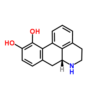 20382-69-8;478-76-2  (6aR)-10,11-dihydroxy-5,6,6a,7-tetrahydro-4H-dibenzo[de,g]quinolinium chloride