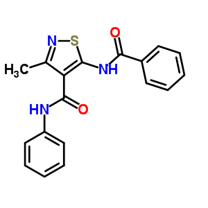 24001-23-8  5-(benzoylamino)-3-methyl-N-phenyl-1,2-thiazole-4-carboxamide