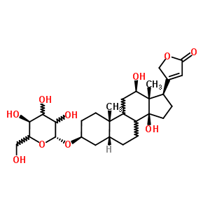 25817-75-8  (3beta,5beta,8xi,9xi,12beta)-3-(beta-D-glycero-hexopyranosyloxy)-12,14-dihydroxycard-20(22)-enolide