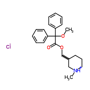 2909-95-7  3-({[methoxy(diphenyl)acetyl]oxy}methyl)-1-methylpiperidinium chloride
