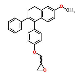 4211-06-7  2-{[4-(6-methoxy-2-phenyl-3,4-dihydronaphthalen-1-yl)phenoxy]methyl}oxirane