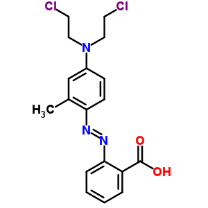 4213-40-5  2-[(E)-{4-[bis(2-chloroethyl)amino]-2-methylphenyl}diazenyl]benzoic acid