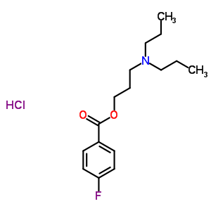 451-61-6  chlorowodorek 3-(dipropyloamino)propylo-4-fluorobenzoesanu (1:1)