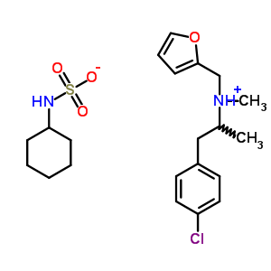 5843-56-1  1-(4-chlorophenyl)-N-(furan-2-ylmethyl)-N-methylpropan-2-aminium cyclohexylsulfamate