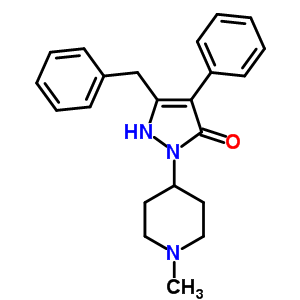 7460-01-7  5-benzyl-2-(1-methylpiperidin-4-yl)-4-phenyl-1,2-dihydro-3H-pyrazol-3-one