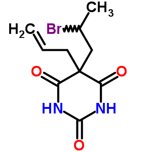 7548-67-6  5-(2-bromopropyl)-5-(prop-2-en-1-yl)pyrimidine-2,4,6(1H,3H,5H)-trione