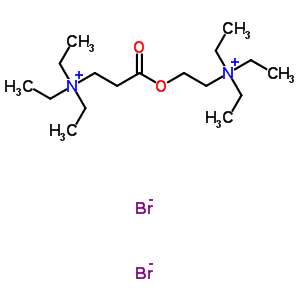 78-25-1  N,N,N-triethyl-3-oxo-3-[2-(triethylammonio)ethoxy]propaan-1-aminiumdibromide