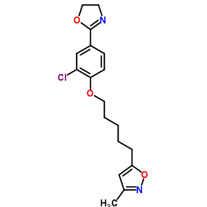 98033-68-2  5-{5-[2-chloro-4-(4,5-dihydro-1,3-oxazol-2-yl)phenoxy]pentyl}-3-methyl-1,2-oxazole