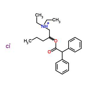 10521-39-8  2-[(diphenylacetyl)oxy]-N,N-diethylpentan-1-aminium chloride