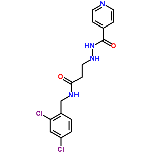 13012-70-9  N-(2,4-dichlorobenzyl)-3-[2-(pyridin-4-ylcarbonyl)hydrazinyl]propanamide