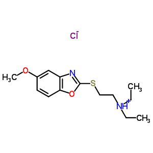 14627-03-3  N,N-diethyl-2-[(5-methoxy-1,3-benzoxazol-2-yl)sulfanyl]ethanaminium chloride