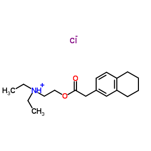 16269-52-6  N,N-diethyl-2-[(5,6,7,8-tetrahydronaphthalen-2-ylacetyl)oxy]ethanaminium chloride