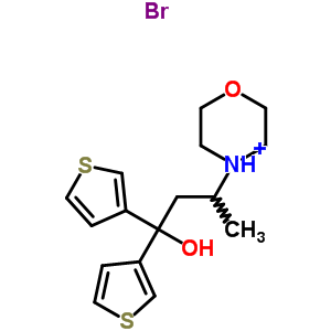 17532-12-6  4-[4-hydroxy-4,4-di(thiophen-3-yl)butan-2-yl]morpholin-4-ium bromide