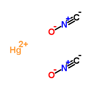 20820-45-5;42240-20-0;628-86-4  mercury bis[(oxido-lambda~5~-azanylidyne)methanide]