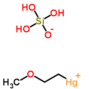 22577-66-8  (2-methoxyethyl)mercury(1+) trihydrogen orthosilicate