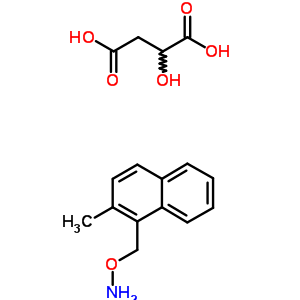 23247-36-1  2-hydroxybutanedioic acid - 1-[(aminooxy)methyl]-2-methylnaphthalene (1:1)