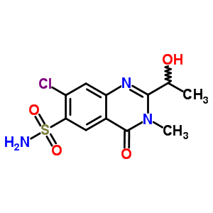 23294-10-2  7-chloro-2-(1-hydroxyethyl)-3-methyl-4-oxo-3,4-dihydroquinazoline-6-sulfonamide