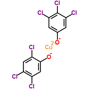 25267-55-4  copper(2+) 2,4,5-trichlorophenolate 3,4,5-trichlorophenolate (1:1:1)