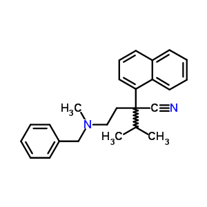 2572-70-5  2-{2-[benzyl(methyl)amino]ethyl}-3-methyl-2-(naphthalen-1-yl)butanenitrile