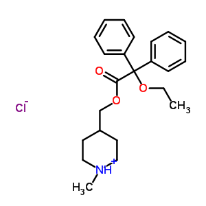 2898-70-6  4-({[ethoxy(diphenyl)acetyl]oxy}methyl)-1-methylpiperidinium chloride