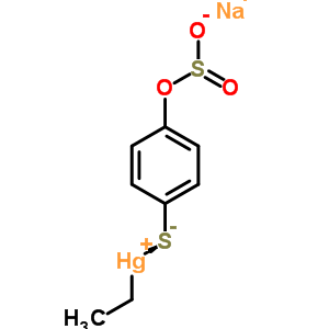 33305-56-5  ethylmercury(1+) sodium 4-(sulfinatooxy)benzenethiolate (1:1:1)