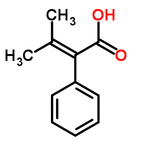 4412-08-2  3-methyl-2-phenylbut-2-enoic acid