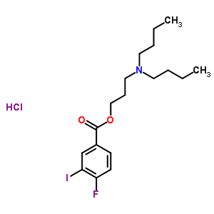 455-80-1  3- (dibutilamino) propil 4-floro-3-iyodobenzoat hidroklorür (1: 1)