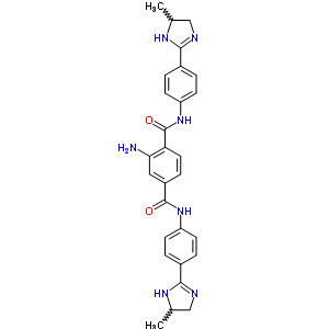4607-27-6;7799-33-9  2-amino-N,N'-bis[4-(5-methyl-4,5-dihydro-1H-imidazol-2-yl)phenyl]benzene-1,4-dicarboxamide