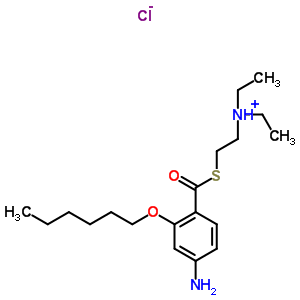 4607-43-6  2-{[4-amino-2-(hexyloxy)benzoyl]sulfanyl}-N,N-diethylethanaminium chloride