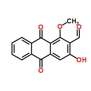 477-84-9  3-hydroxy-1-methoxy-9,10-dioxo-9,10-dihydroanthracene-2-carbaldehyde