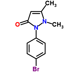 603-65-6  2-(4-bromophenyl)-1,5-dimethyl-1,2-dihydro-3H-pyrazol-3-one