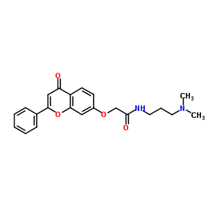 607-75-0  N-[3-(dimethylamino)propyl]-2-[(4-oxo-2-phenyl-4H-chromen-7-yl)oxy]acetamide