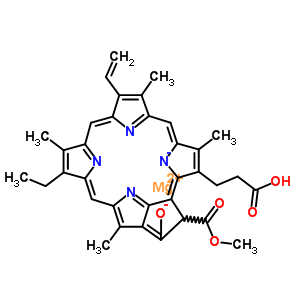 14239-28-2;14751-07-6;19121-91-6;20369-67-9;25442-53-9  magnesium 3-(2-carboxyethyl)-9-ethenyl-14-ethyl-21-(methoxycarbonyl)-4,8,13,18-tetramethyl-3,4,23,25-tetradehydro-21H-phorbin-26-id-20-olate