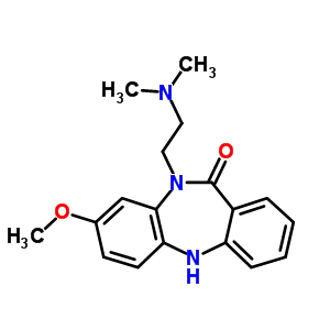 1668-66-2  10-[2-(dimethylamino)ethyl]-8-methoxy-5,10-dihydro-11H-dibenzo[b,e][1,4]diazepin-11-one