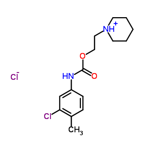 20224-22-0  1-(2-{[(3-chloro-4-methylphenyl)carbamoyl]oxy}ethyl)piperidinium chloride