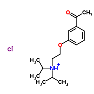 20809-28-3  N-[2-(3-acetylphenoxy)ethyl]-N-(propan-2-yl)propan-2-aminium chloride