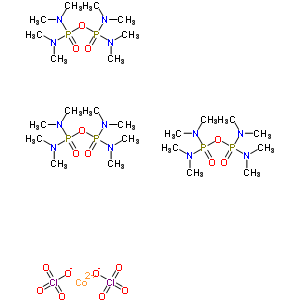 26167-79-3  cobalt(2+) perchlorate - N,N,N',N',N'',N'',N''',N'''-octamethyldiphosphoric tetraamide (1:2:3)