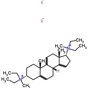 66-50-2  (3alpha,9xi,14xi,17alpha)-N~3~,N~3~,N~17~,N~17~-tétraéthyl-N~3~,N~17~-diméthylandrostane-3,17-diaminium diiiodide 