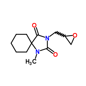 723-01-3  1-metylo-3-(oksyran-2-ylometylo)-1,3-diazaspiro[4,5]dekan-2,4-dion