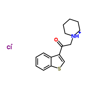 7349-48-6  1-[2-(1-benzothiophen-3-yl)-2-oxoethyl]piperidinium chloride