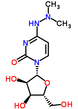 100997-65-7  4-(2,2-dimethylhydrazinyl)-1-(beta-D-ribofuranosyl)pyrimidin-2(1H)-one