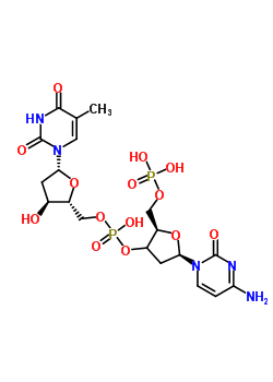 108167-49-3;49717-92-2  [(2R,5R)-5-(4-amino-2-oxo-pyrimidin-1-yl)-2-(phosphonooxymethyl)tetrahydrofuran-3-yl] [(2R,3S,5R)-3-hydroxy-5-(5-methyl-2,4-dioxo-pyrimidin-1-yl)tetrahydrofuran-2-yl]methyl hydrogen phosphate