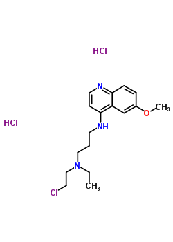 13441-95-7  N-(2-chloroethyl)-N-ethyl-N'-(6-methoxyquinolin-4-yl)propane-1,3-diamine dihydrochloride