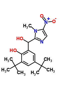 149396-89-4  2,4-di-tert-butyl-6-[hydroxy(1-methyl-5-nitro-1H-imidazol-2-yl)methyl]phenol