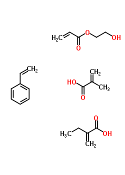 152722-37-7;29828-29-3  2-hydroxyethyl prop-2-enoate; 2-methylenebutanoic acid; 2-methylprop-2-enoic acid; styrene