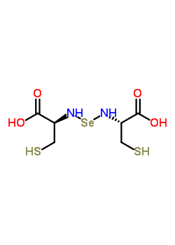 20710-99-0  (2R,2'R)-2,2'-(selanyldiimino)bis(3-sulfanylpropanoic acid) (non-preferred name)