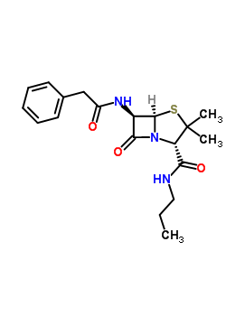 22131-71-1;22188-59-6  (2S,5R,6R)-3,3-dimethyl-7-oxo-6-[(phenylacetyl)amino]-N-propyl-4-thia-1-azabicyclo[3.2.0]heptane-2-carboxamide