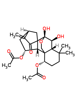 24267-69-4  (1alpha,5beta,6beta,7alpha,9beta,10xi,11alpha)-6,7-dihydroxy-15-oxo-7,20-epoxykaur-16-ene-1,11-diyl diacetate
