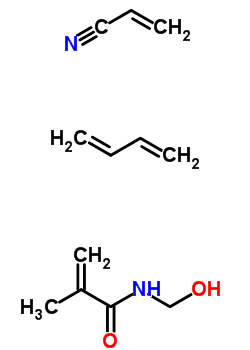 25135-82-4  buta-1,3-diene; N-(hydroxymethyl)-2-methyl-prop-2-enamide; prop-2-enenitrile