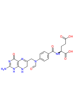 25377-55-3;28459-40-7  N-(4-{[(2-amino-4-oxo-1,4,7,8-tetrahydropteridin-6-yl)methyl](formyl)amino}benzoyl)-L-glutamic acid